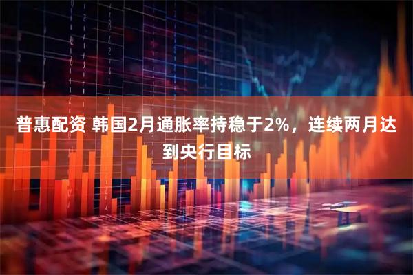 普惠配资 韩国2月通胀率持稳于2%，连续两月达到央行目标
